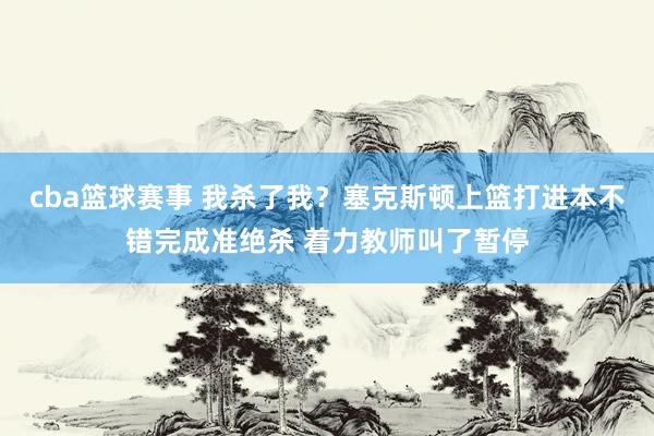 cba篮球赛事 我杀了我？塞克斯顿上篮打进本不错完成准绝杀 着力教师叫了暂停